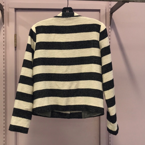 Splendid navy blue&white striped sweater blazer - Picture 2 of 4